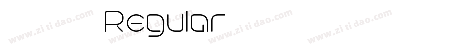 汉标高清锐毛 Regular字体转换